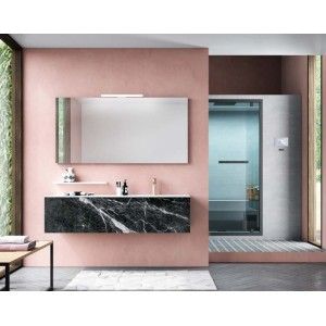 Meuble de salle de bain Eclipse H200xL141,4xP50 cm Composition ECL 01 - Hafro - Geromin