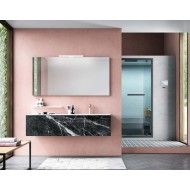 Eclipse Bathroom cabinet H200xL141,4xP50 cm Composition ECL 01 - Hafro - Geromin