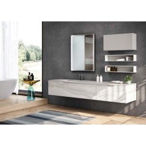 Eclipse Bathroom cabinet H200xL211,4xP50 cm Composition ECL 04 - Hafro - Geromin