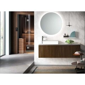 Elite Badezimmerschrank H200xB160,6xP50 cm Zusammensetzung ELI 06 - Hafro - Geromin