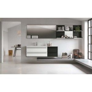 Bathroom Mobile Suite H200xW290xP52.5 cm Composition SUI 01 - Hafro - Geromin