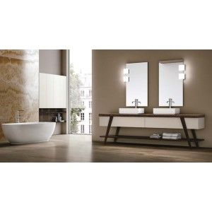 Meuble de salle de bain Fratino H200xL251xP56 cm Composition FRA 02 - Hafro - Geromin