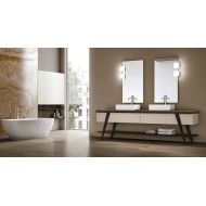 Fratino Badezimmerschrank H200xL251xP56 cm Zusammensetzung FRA 02 - Hafro - Geromin