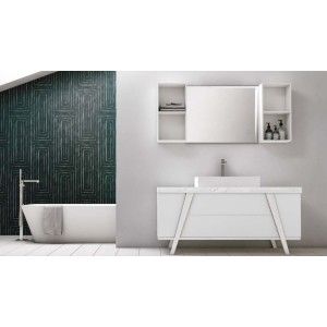 Fratino Bathroom Cabinet H200xL161xP56 cm Composition FRA 03 - Hafro - Geromin