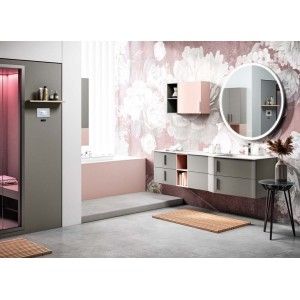 STR8 Badezimmerschrank H200xB195,6xP56 cm Zusammensetzung STR 02 - Hafro - Geromin