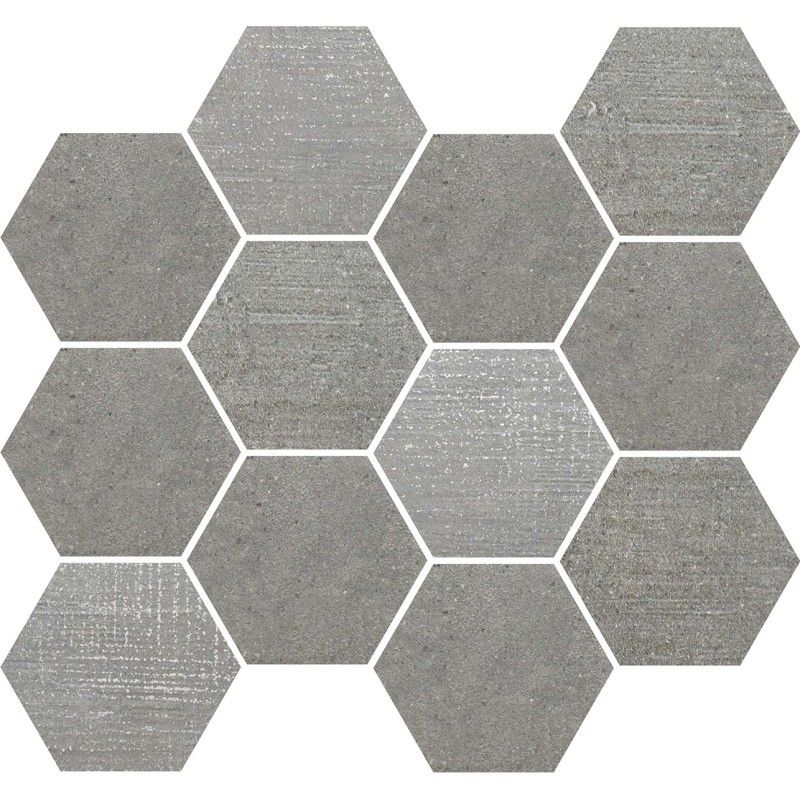 LOFT GREY MOSAIC ESAGONA  35x30,3 -  J89341 Ceramiche Rondine CERAMICA RONDINE - 1