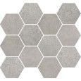 LOFT LIGHT GREY MOSAIC ESAGONA  35x30,3 -  J89342 Ceramiche Rondine CERAMICA RONDINE - 1