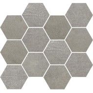 LOFT TAUPE MOSAIC ESAGONA  35x30,3 -  J89343 Ceramiche Rondine CERAMICA RONDINE - 1