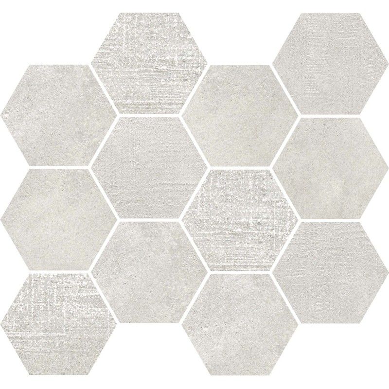 LOFT WHITE MOSAIC ESAGONA  35x30,3 -  J89344 Ceramiche Rondine CERAMICA RONDINE - 1