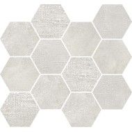 LOFT WHITE MOSAIC ESAGONA  35x30,3 -  J89344 Ceramiche Rondine CERAMICA RONDINE - 1