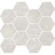 LOFT WHITE MOSAIC ESAGONA  35x30,3 -  J89344 Ceramiche Rondine CERAMICA RONDINE - 1