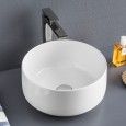 Aufsatz Waschbecken Glaenzed Weiss  QUADRO 46 46X41 COGNAC Artceram