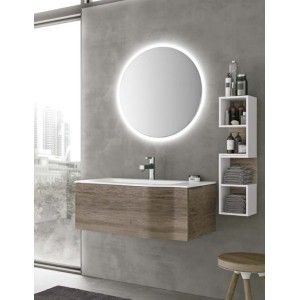 STR8 Badezimmerschrank H200xB110,6xP56 cm Zusammensetzung STR 08 - Hafro - Geromin