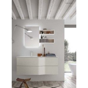 STR8 Badezimmerschrank H200xB120,6xP56 cm Zusammensetzung STR 11 - Hafro - Geromin