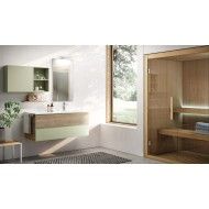 Badschrank ändern H200xB155,3xP50,5 cm Zusammensetzung CHA 01 - Hafro - Geromin