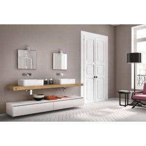 Badschrank ändern H200xB213,2xP50,5 cm Zusammensetzung CHA 08 - Hafro - Geromin
