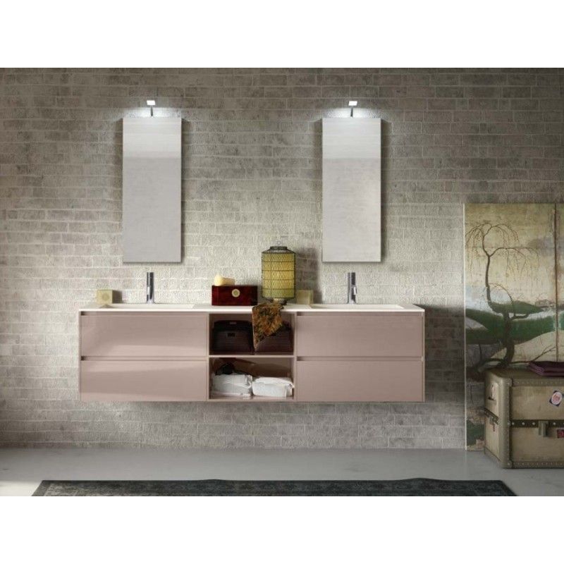 Change Bathroom cabinet H230xL193,2xP50,5 cm Composition CHA 09 - Hafro - Geromin