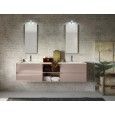 Badschrank ändern H230xB193,2xP50,5 cm Zusammensetzung CHA 09 - Hafro - Geromin