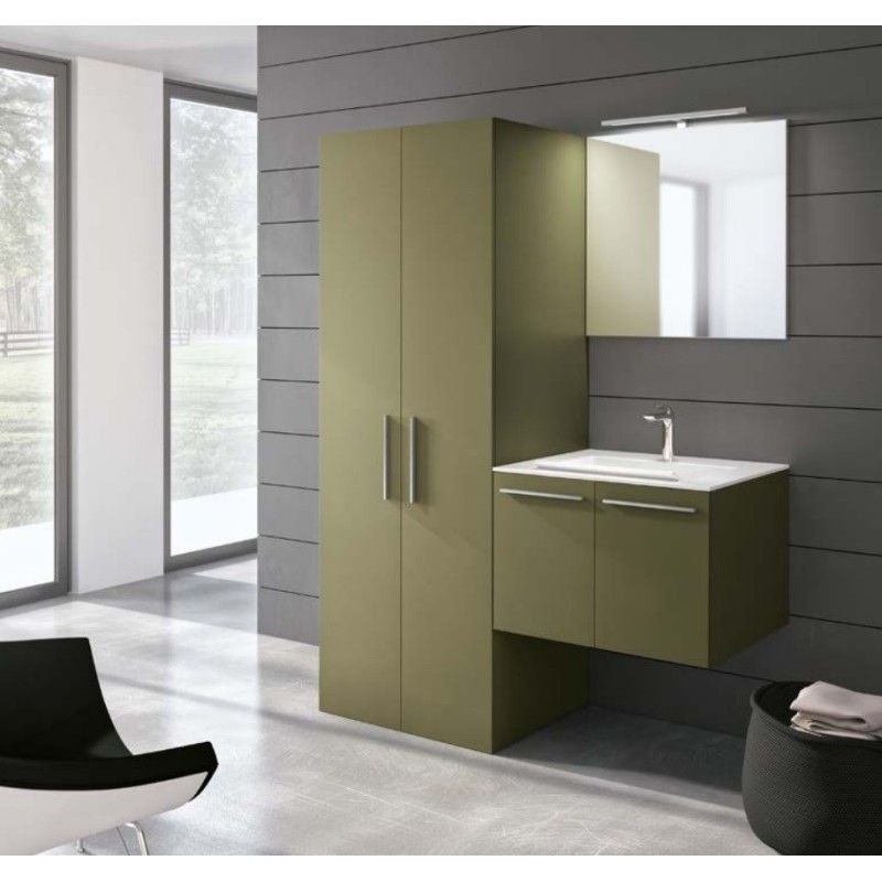 Wäscheschrank - Store - H200xL140,3xP65 cm Zusammensetzung STO 13 - Hafro - Geromin