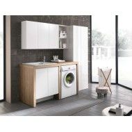 Laundry cabinet - Store - H200xL220xP65 cm Composition STO 15 - Hafro - Geromin