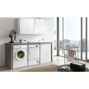Wäscheschrank - Store - H200xL200xP65 cm Zusammensetzung STO 17 - Hafro - Geromin