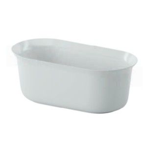 ARTCERAM PETITE FREESTANDING LIVINGTEC BADWANNE MIT BADEABDECKUNG INKLUSIVE