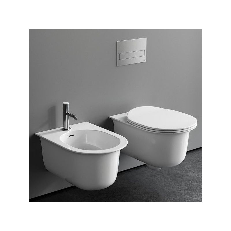 ARTCERAM CHIC VASE RIMLESS SUSPENDU BLANC POLI