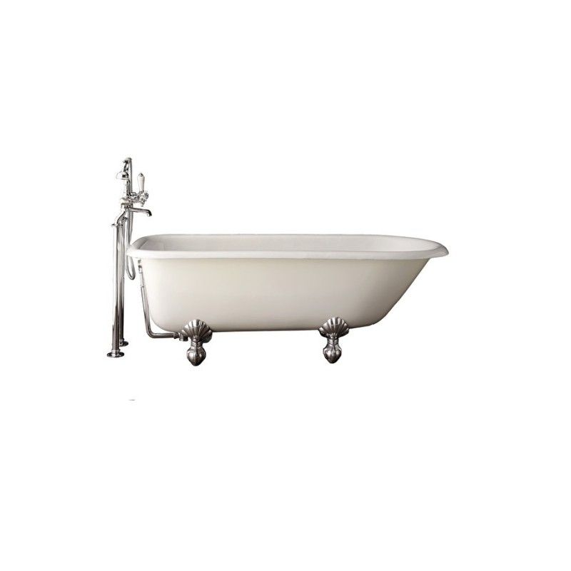 Kensington 154 Baignoire en fonte 154LxH60xP78 avec pied Eagle 2 DEVON&DEVON - 1
