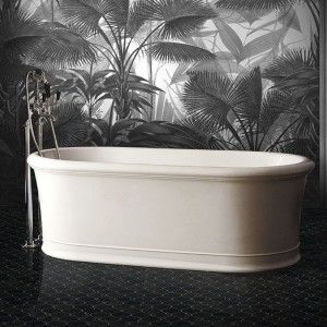 Celine Bathtub in Bianco White Tec 176.5LxH60xD88.5 DEVON&DEVON - 1