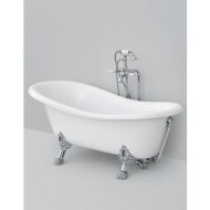 ARTCERAM HERMITAGE VASCA FREESTANDING BIANCA 170 x 80 h 72 PIEDI CROMO