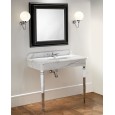 Epoque Console with marble Top Calacatta Borghini and Metallic Legs Chrome L103,5xH96,5xD59,7 DEVON&DEVON - 1