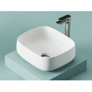 Aufsatz Waschbecken Glaenzed Weiss  COGNAC QUADRO 46  Artceram
