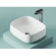 Aufsatz Waschbecken Glaenzed Weiss  COGNAC QUADRO 46  Artceram
