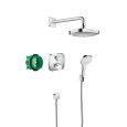 Croma Select E Unterputz-Duschsystem mit Hansgrohe Ecostat E Thermostat
