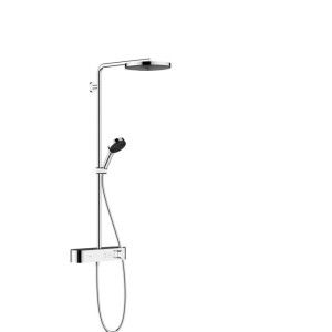 PULSIFY S Showerpipe 260 1jet Ecosmart mit Hansgrohe Shower Tablet Select 400