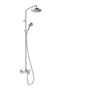 Hansgrohe VERNIS BLEND Showerpipe 200 1jet mit Thermostatwanne Hansgrohe CHROME