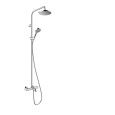 Hansgrohe VERNIS BLEND Showerpipe 200 1jet mit Thermostatwanne Hansgrohe CHROME