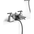 Time Bath and Shower Mixer per montaggio bordovasca with hose and handset - Chrome DEVON&DEVON - 1