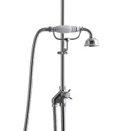 Umsteller auf Außenrohr mit Handbrause und Gabel L25,5 x H12 x T11,7 - Chrom DEVON&DEVON - 1