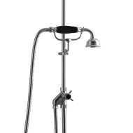 Umsteller auf Außenrohr mit Handbrause und Gabel L25,5 x H12 x T11,7 - Chrom DEVON&DEVON - 1