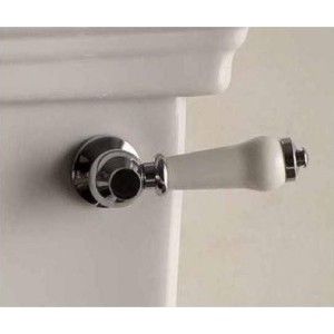 Rose Collection Lever for Low Level Cistern and close coupled Cistern L3,2xH4,4xD9,8 with Finish Chrome DEVON&DEVON - 1