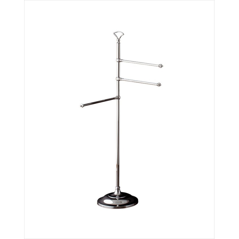 Single porte Serviettes sur Pied L50,2xH111,5xD26 avec Finitions Chrome DEVON&DEVON - 1