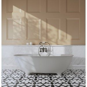 DOVE Freistehende Badewanne in White Tec Plus L170,5 x H52,8 x T84,6 DEVON&DEVON - 1