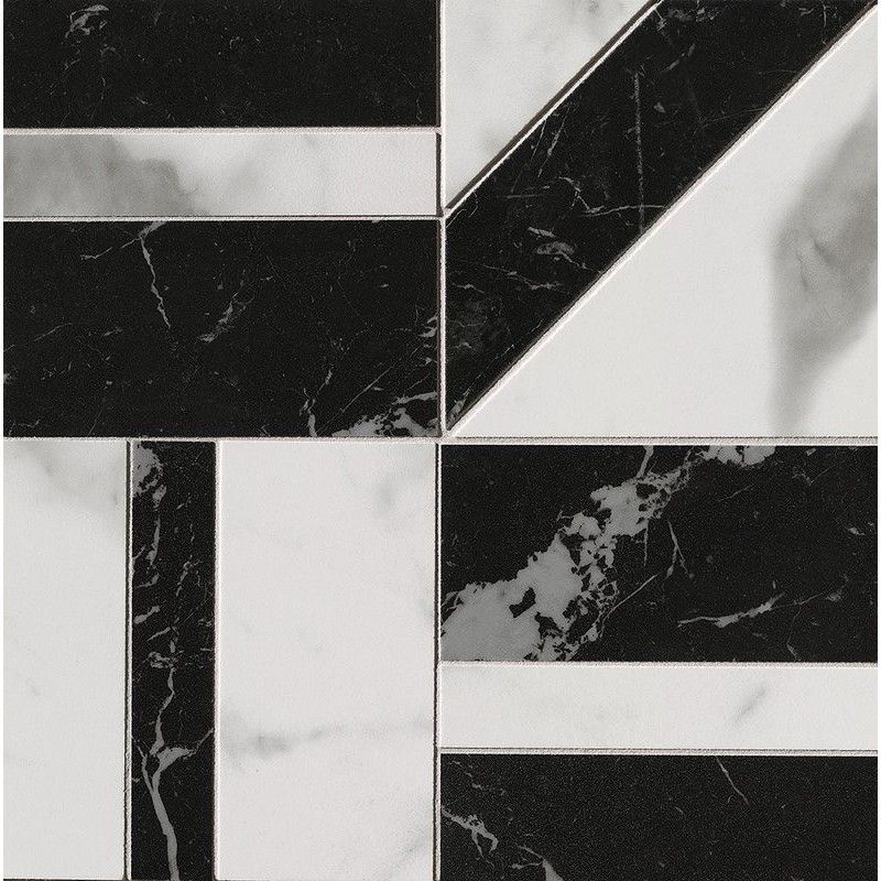 ROMA GOLD CARRARA/NERO ELEGANTE DECO MOSAIK 30X30  - fQKC Fap Ceramiche FAP CERAMICHE - 1