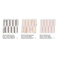 ROMA GOLD CARRARA SUPERIORE/NERO ELEGANTE ARCHS MOSAIK 28,2X31  - fQKP Fap Ceramiche FAP CERAMICHE - 1