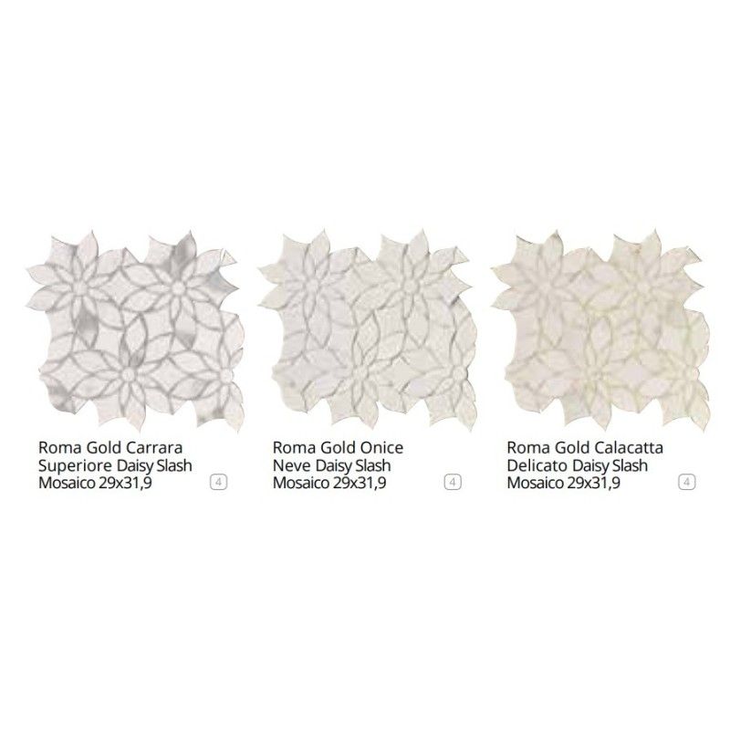 ROMA GOLD CALACATTA DELICATO DAISY MOSAIK 29X31,9 - fQKW Fap Ceramiche FAP CERAMICHE - 1