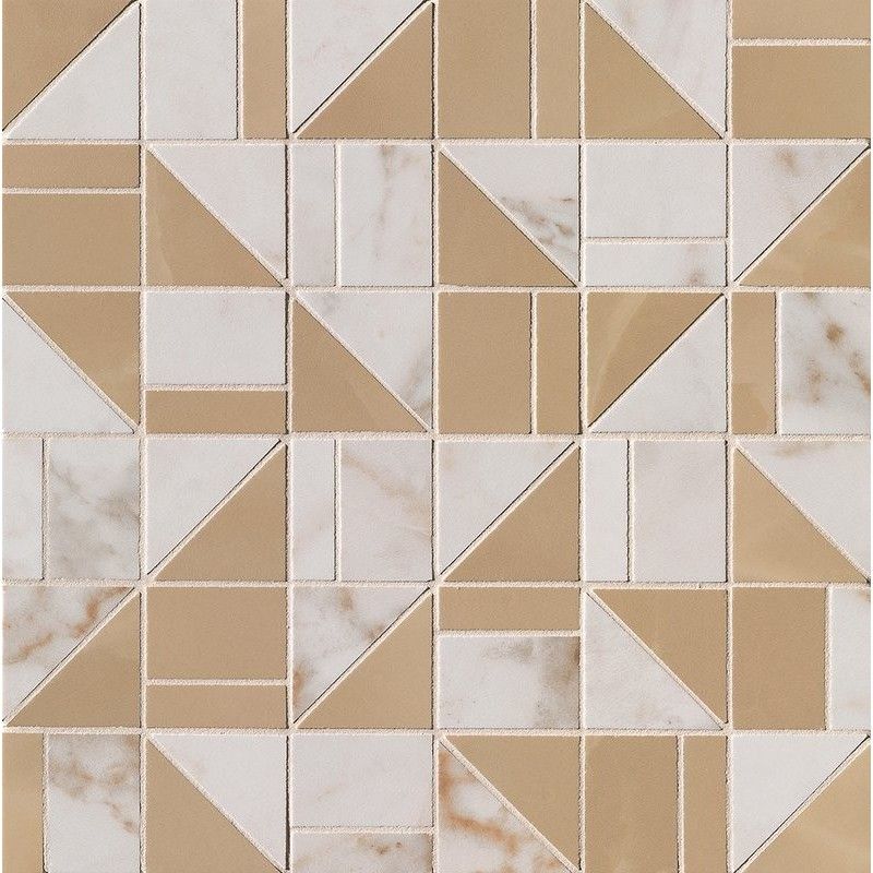 ROMA GOLD CALACATTA DELICATO/ONICE MIELE SLASH MOSAIC 30,5X30,5  - fQKM Fap Ceramiche FAP CERAMICHE - 1