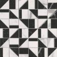 ROMA GOLD CARRARA SUPERIORE/NERO ELEGANTE SLASH MOSAIC 30,5X30,5  - fQKN Fap Ceramiche FAP CERAMICHE - 1