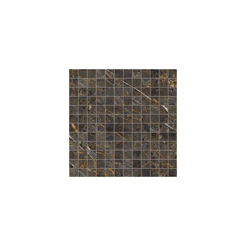 AESTHETICA MARRONE GRIGIO Mosaic 30x30 Smooth Rectified  - LA FAENZA MK.AE GOL6 LP_M LA FAENZA - 1