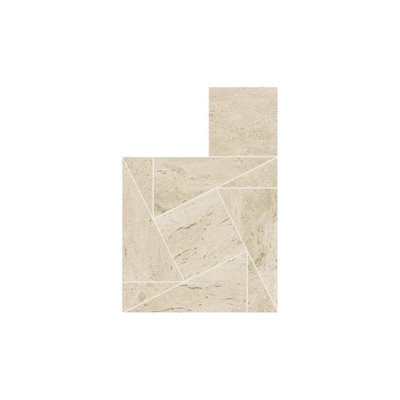 Marvel Travertine Pearl Mosaic Tessellation 22x26 - Atlas Concorde AF9I CERAMICHE ATLAS CONCORDE - 1